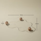 Luxury Acrylic Jewelry and Perfume Makeup Tray with Wood Base