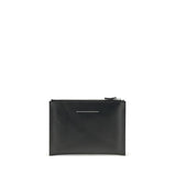 MM6 Black Calf Leather Bos Taurus Clutch Bag
