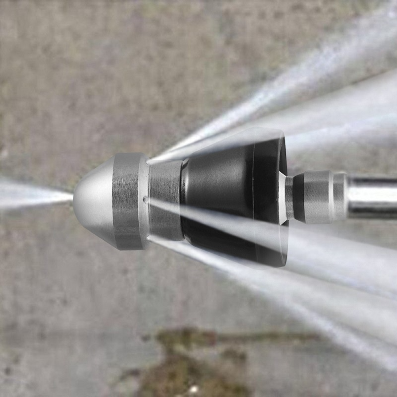 High-Pressure Sewer Cleaning Nozzle Attachment