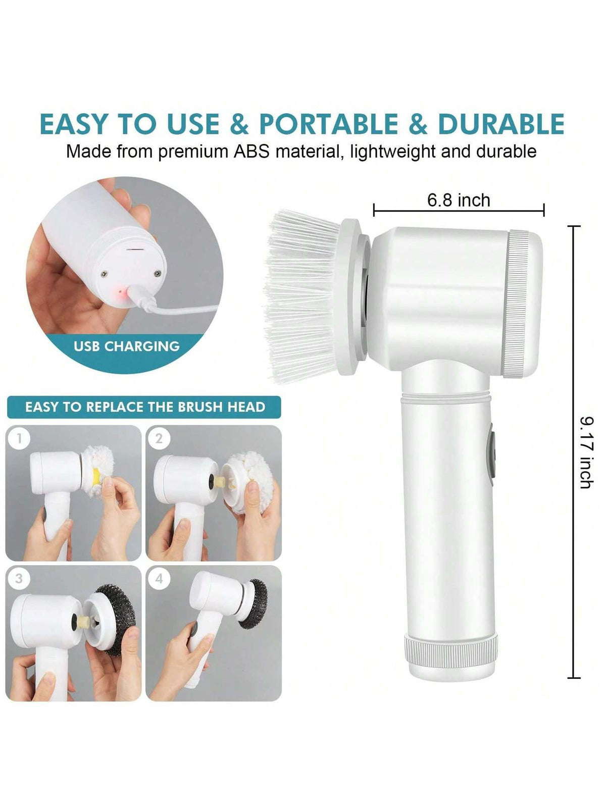 Electric Shoe & Multi-Surface Cleaning Brush