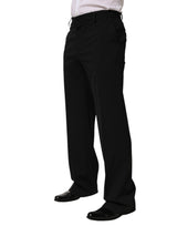 Dolce & Gabbana Black Wool Formal Dress Men Trouser Pants