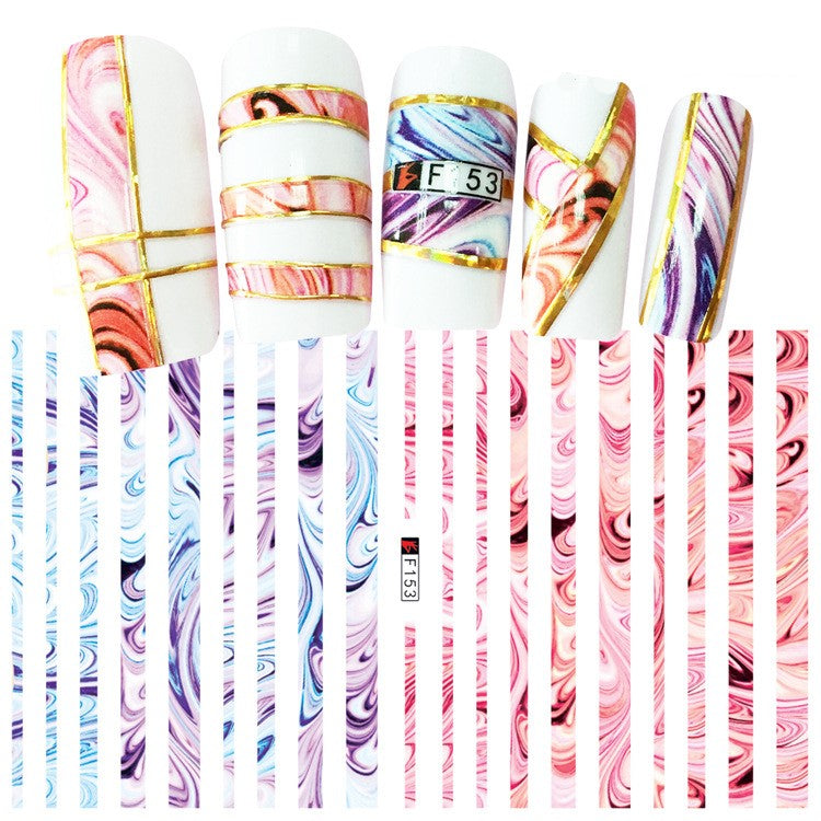 Adhesive Nail Decals for Creative Nail Art