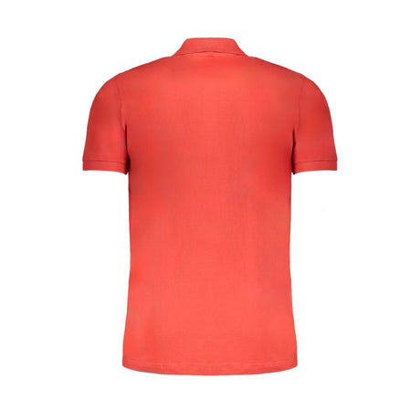 Gianmarco Venturi Red Cotton Men Polo Shirt