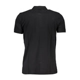 Gianmarco Venturi Black Cotton Men's Polo Shirt