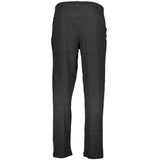 Gianmarco Venturi Black Cotton Men's Trouser