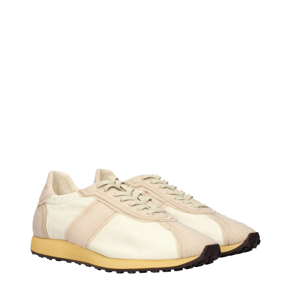 The Row Beige Fabric Athletic Sneakers