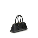 PINKO Black Calf Leather Bos Taurus Handbag