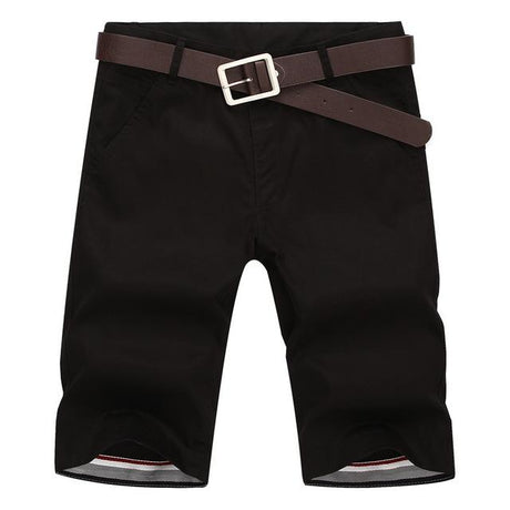 Men's Casual Solid Color Cotton-Linen Shorts