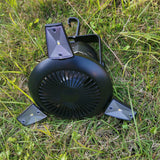 Solar-Powered Camping Light with Adjustable Fan