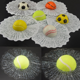 3D Tennis Car Decal for Unique Glass Decoration