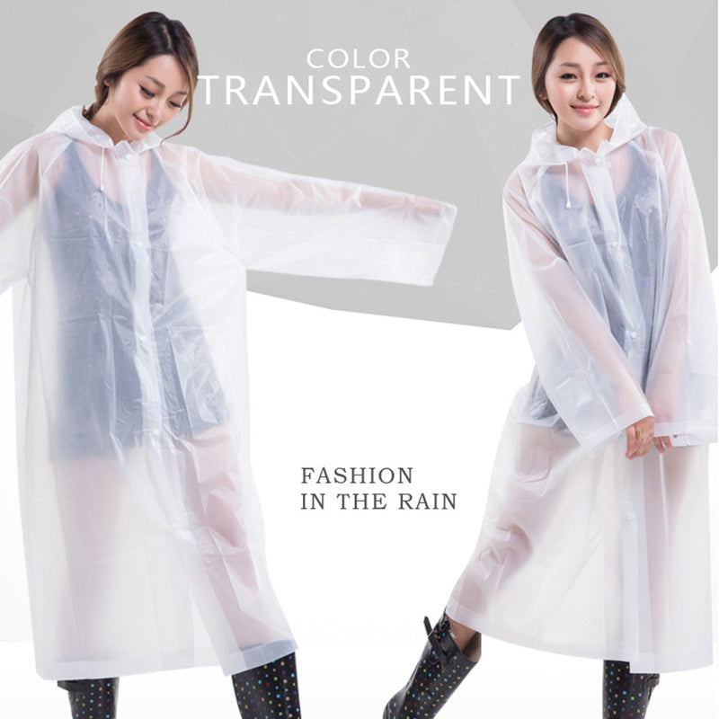 Thick Waterproof Hooded Raincoat for Outdoor Hiking