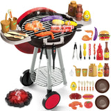 deAO Kids BBQ Grill Playset Kitchen Toy Set with Pretend Smoke Light Sound Toy Kitchen AccessoriesIndoor Outdoor Cooking Toy for Boys Girls Kids for Kids