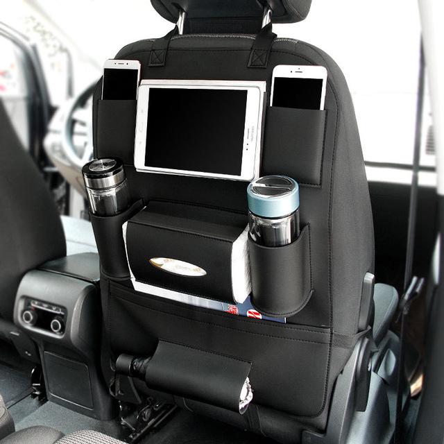 Car Seat Storage Bag with Hanging Organizer Pocket