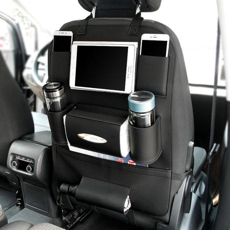 Car Seat Storage Bag with Hanging Organizer Pocket