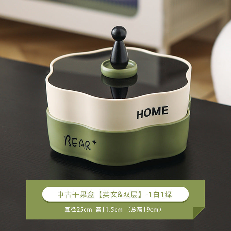Elegant Multi-Layer Rotating Snack Organizer Tray