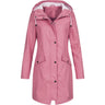 Women's Waterproof Windproof Hiking Rain Jacket Plus Size