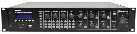 Adastra RM406 Mixer-Amp 100V 6x40W 953.160UK