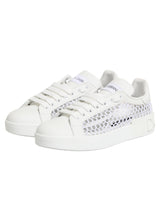 Dolce & Gabbana White Mesh Inserts Low Top Sneakers Shoes