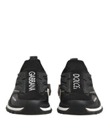 Dolce & Gabbana Black SORRENTO Sport Stretch Sneakers Shoes