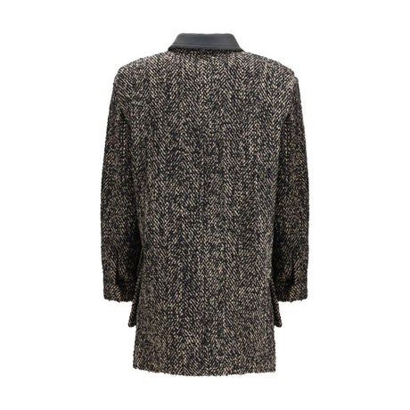 Max Mara Brown Fleece Wool Coat