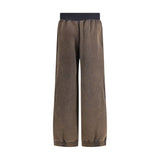 ALAINPAUL Brown Cotton Casual Pants