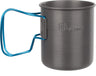 Olicamp Space Saver Camping Mug with Colored Grip | Nests Nalgene Bottle Inside | Lightweigh and Compact | Perfect for Camping and Backpacking Blue