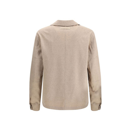 ZEGNA Beige Cashmere Coat
