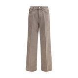 Jacob Cohen Brown Cotton Relaxed Fit Jeans