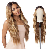 Sensationnel Butta Lace Front Wigs - Butta unit 29 extra wide 5 inch deep part synthetic wig preplucked hairline HD lace with Babyhair - Butta unit 29 (BALAYAGECARAMEL)