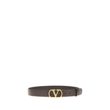 Valentino Garavani Brown Calf Leather Bos Taurus Regular Belt