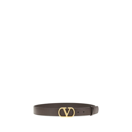 Valentino Garavani Brown Calf Leather Bos Taurus Regular Belt
