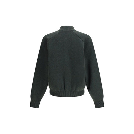 Jacquemus Bicolor Fleece Wool Cardigan