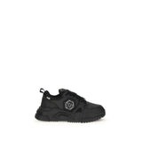 Philipp Plein Black Polyester Athletic Sneakers