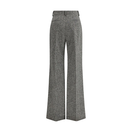 Valentino Gray Wool Casual Pants