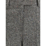 Valentino Gray Wool Casual Pants