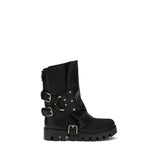 Dolce & Gabbana Black Calf Leather Bos Taurus Ankle Boots