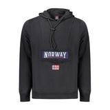 Norway 1963 Black Cotton Men's Hooded Sweatshirt