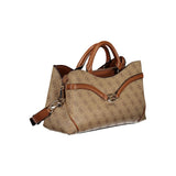 Guess Jeans Beige Polyurethane Women Handbag