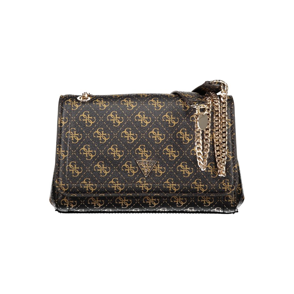 Guess Jeans Marrone Polyurethane Women Handbag