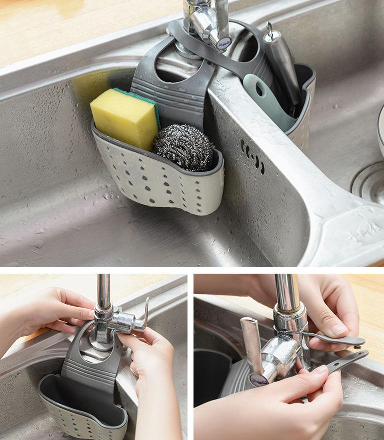 Hanging Drain Rack for Storage and Organization