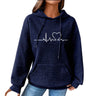 Oversized Hoodies For Women Winter Waffle Knit Oversized Sweatshirt For Women Drawstring Long Sleeve Fall Shirts For Women 2024 Y2K Hoodies Pullover Sweaters With Pockets Blue XXXL
