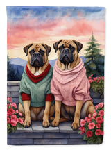 Bullmastiff Two Hearts Garden Flag
