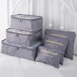 Fashionable Waterproof Travel Storage Cube Set of 6