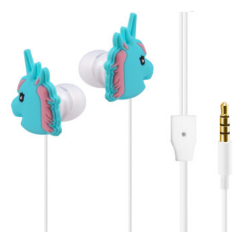 Unicorn Cartoon Headphones with Mic