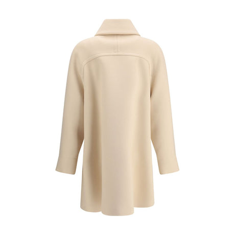 Valentino Cream Fleece Wool Coat