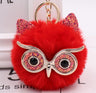 Grit Cat Owl Plush Keychain for Car Accessories