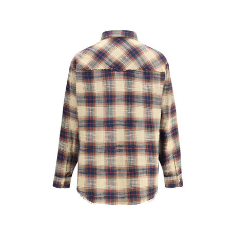 Dsquared² Brown Cotton Pattern Shirt
