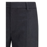 Darkpark Black Polyester Flared Pants