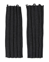 Dolce & Gabbana Black Virgin Wool Knitted Fingerless Gloves