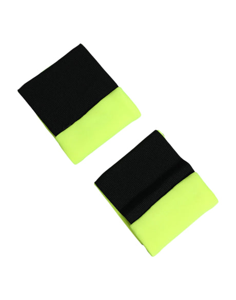 Dolce & Gabbana Yellow Green DG Logo Polyester 1 Pair  Wristband